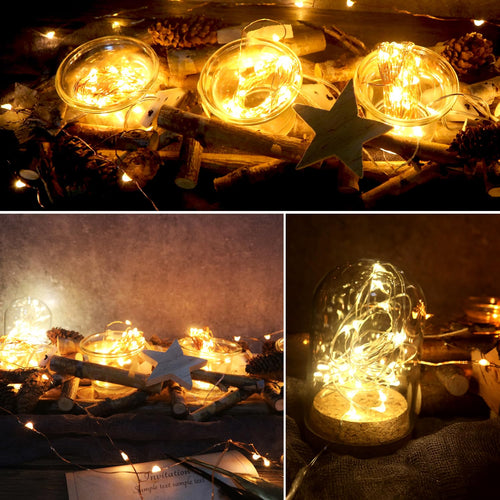 6 Pack 7Ft Starry String Lights No Remote Waterproof Fairy String Lights 20