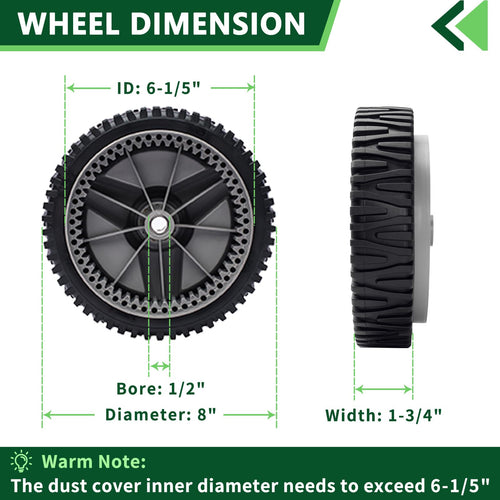 532401274 Front Drive Wheels Fit for Husqvarna AYP Craftsman HU Mower for HU