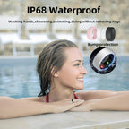 UniJethro Smart Ring for Women Men, Health Fitness Tracker Rings, IP68