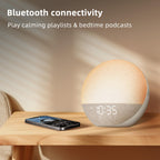 Sunrise Alarm Clock White Noise Machine: Natural Wake Up Light - Dimmable Clock