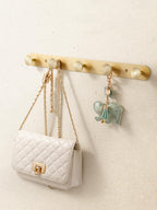 JIASENBAO 1 Pack Coat Rack Wall Mounted Gold Brass Towel Hooks for Bathrooms