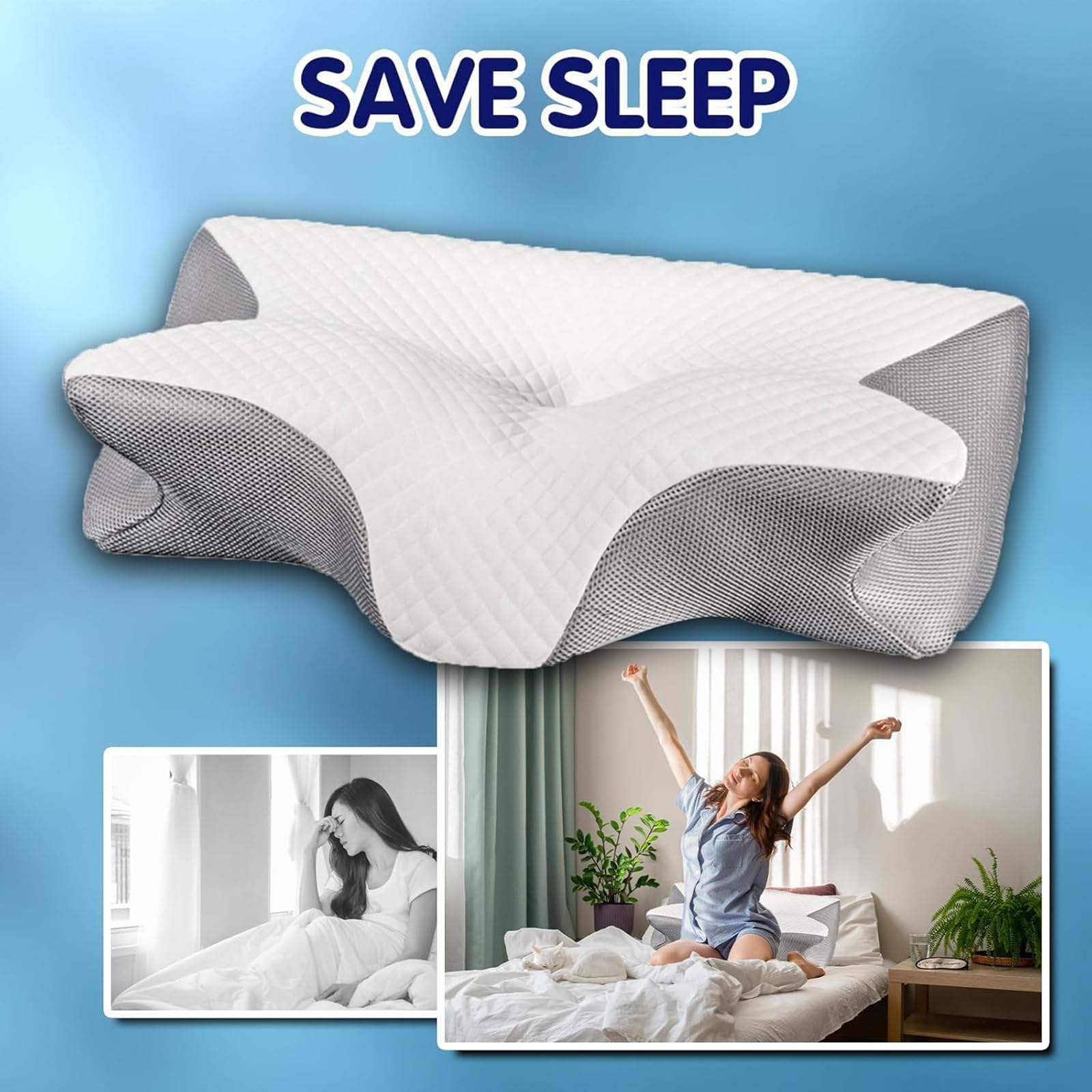 traceil Orthosleep Almohada Cervical, Neck-Elevation Designtm, Pillows for Neck