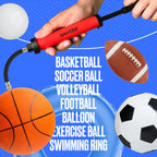SPORTBIT Ballpump for Sports Balls - Basketball Pump for Sport Balls - Football