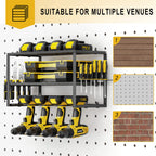 Spacecare Power Tool Organizer- Power Drill Tool Holder- Heavy Duty Tool Shelf &
