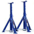 2PC 3 Ton Jack Stands Adjustable Steel Folding Auto Lift Support Blue