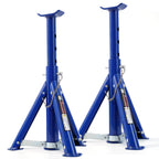 2PC 3 Ton Jack Stands Adjustable Steel Folding Auto Lift Support Blue