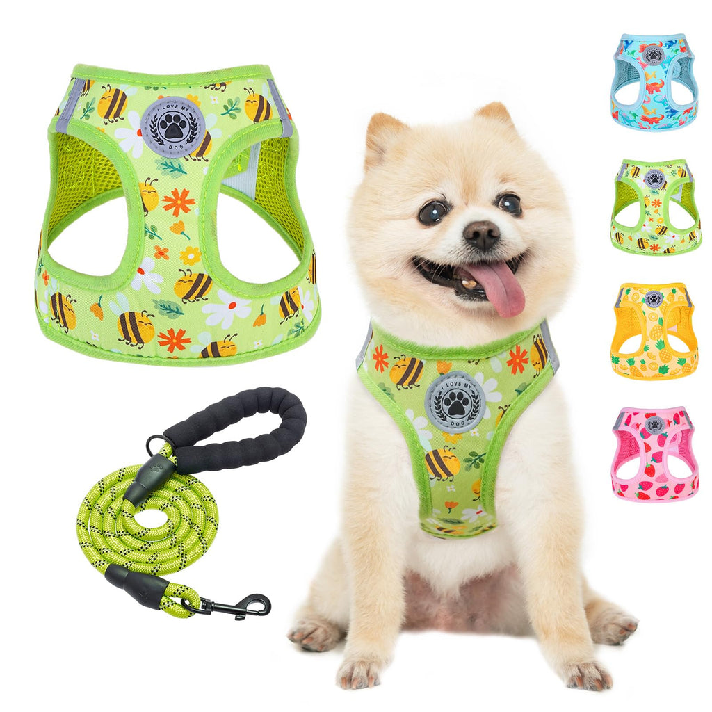 BEAUTYZOO Step in Dog Harness and Leash Set,Reflective Dog Harness No Pull No