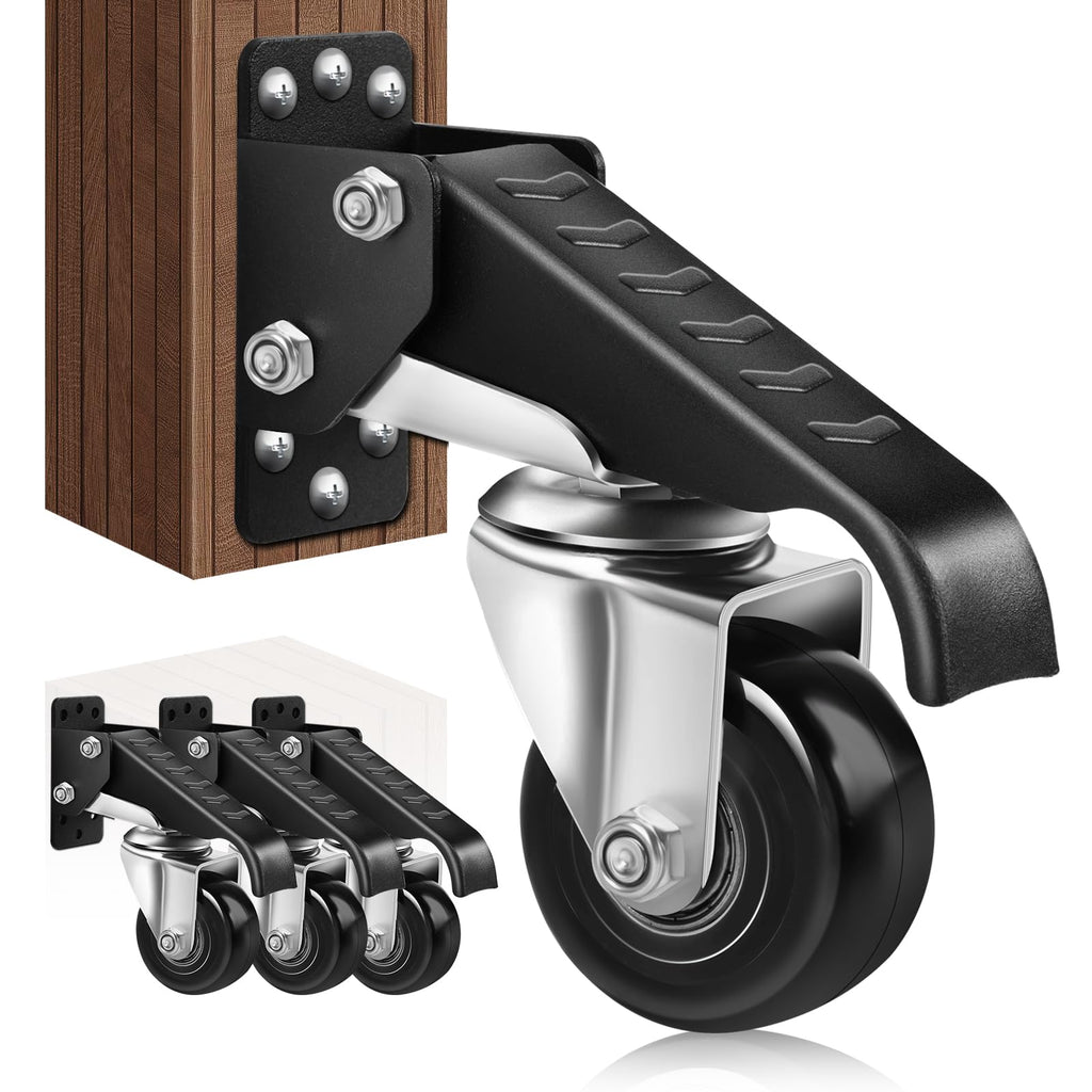 8 Pack SPACECARE Retractable Workbench Casters Kit, Heavy Duty Workbenches