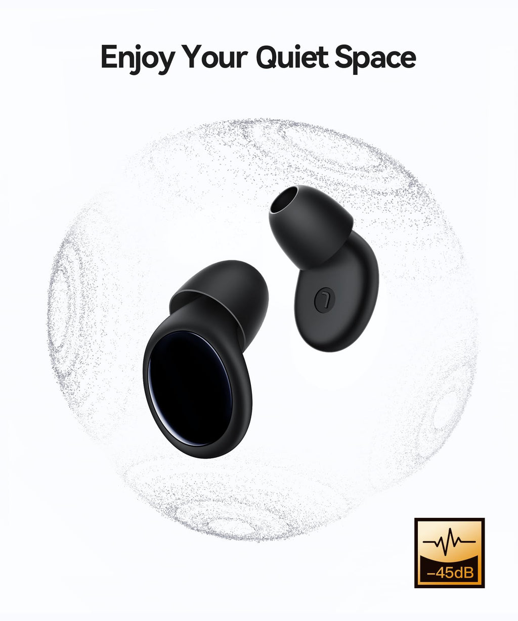 45dB Noise Cancelling Ear Plugs for Sleep Reusable Silicone Earplugs Concert