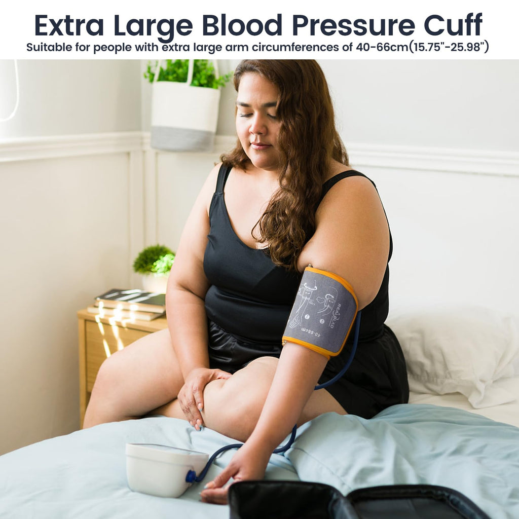 Extra Large Blood Pressure Cuff for Big Arms, XXL Bp Cuff(40-66cm) - 6 Different