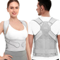 Back Posture Corrector Support for Women Gray, Small Posture Brace for Men -