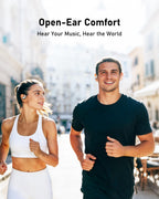 WIVTAK Open Ear Headphones Bluetooth 5.4, 62H Playtime, Air Conduction Wireless