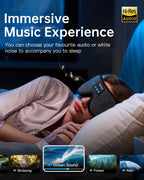 Sleep Mask with Bluetooth 5.4 Headphones, 3D Contoured Sleep Eye Mask with