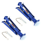 2PC 3 Ton Jack Stands Adjustable Steel Folding Auto Lift Support Blue