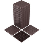 Goovilla Plastic Interlocking Deck Tiles, 36 Pack Outdoor Patio Flooring,