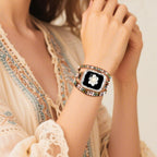 Boho Beaded Bracelets Watch Band Women and Case Compatible with Apple Watch Band