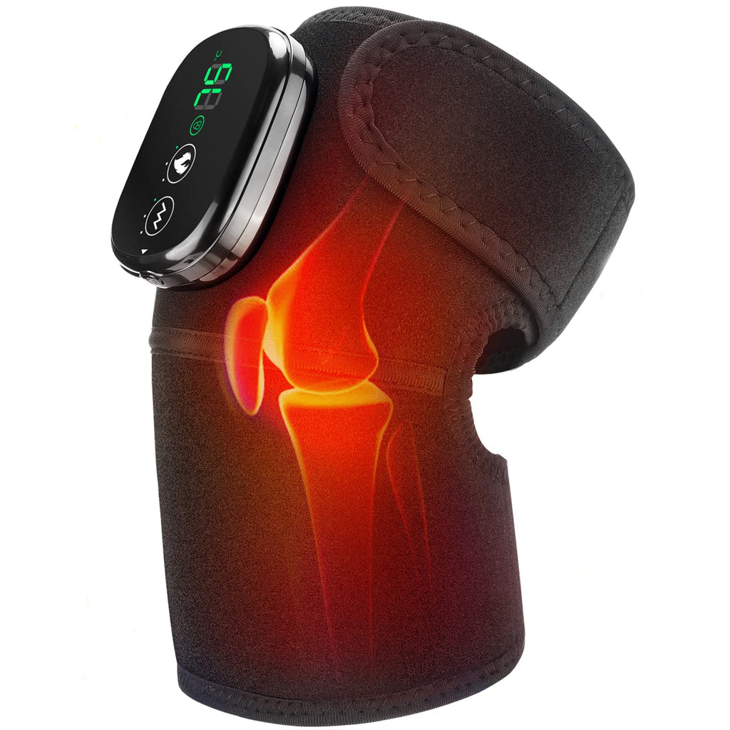 MOAJAZA Knee Massager w/ Heat & Vibration Heated Brace Arthritis Relief