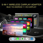 Wireless Carplay Adapter, 4 in 1 Wireless Android Auto Adapter Compatible with