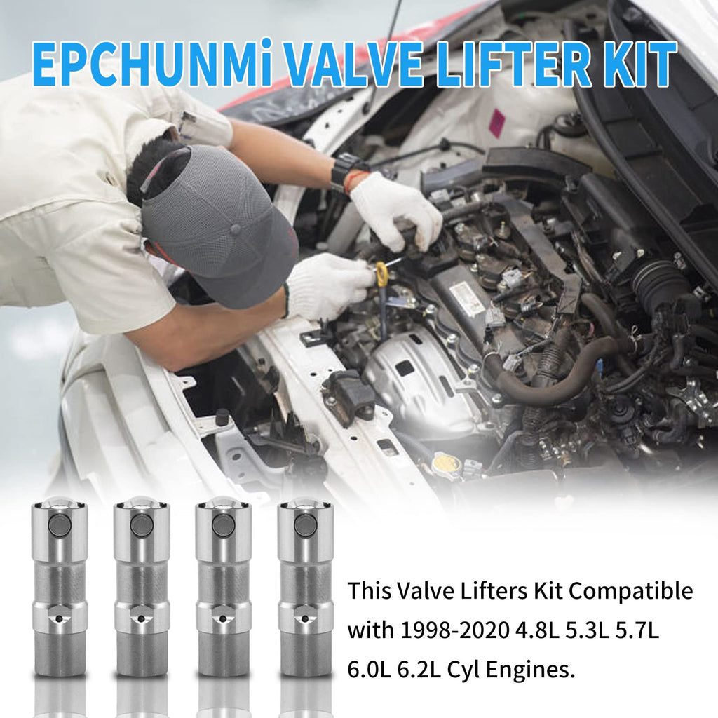 EPChunMi 1PC Valve Lifter Kit Replaces JB-2079 For LS7 LS9 LS1 LS2 LS3 LS6 LSX 4.8 5.3 5.7 6.0 6.2L Engines