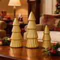 Set of 3 Joyhalo Tabletop Christmas Trees, Frosted Christmas Trees Indoor Xmas