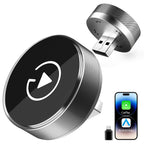 2-in-1 Wireless CarPlay Adapter for Apple iPhone & Android, Plug & Play, Auto