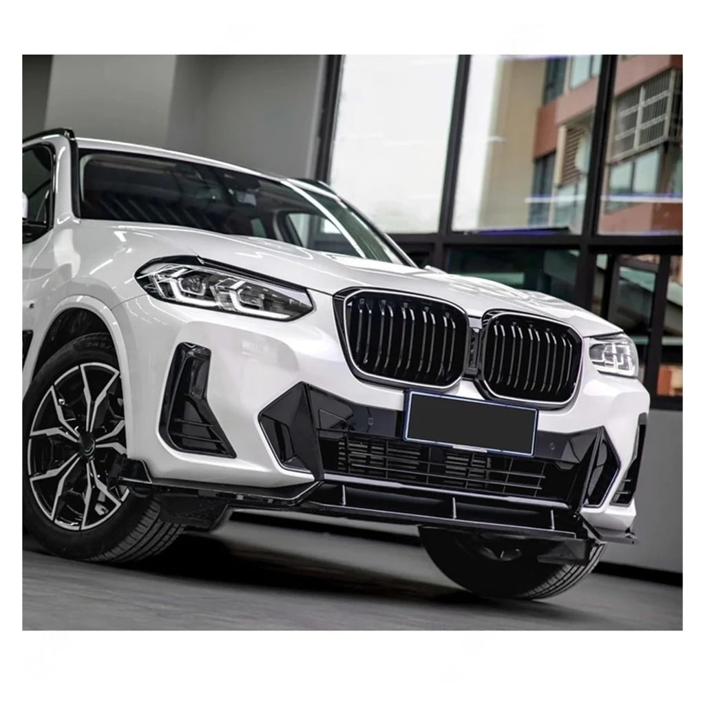 Carbon Fiber Front Bumper Lip Spoiler for BMW X3 G01 X4 G02 iX3 G08 2022-2024