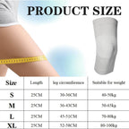 SIOEPUEO Bamboo Knee Sleeve for Knee Pain - One Pair Compression Bamboo Knee