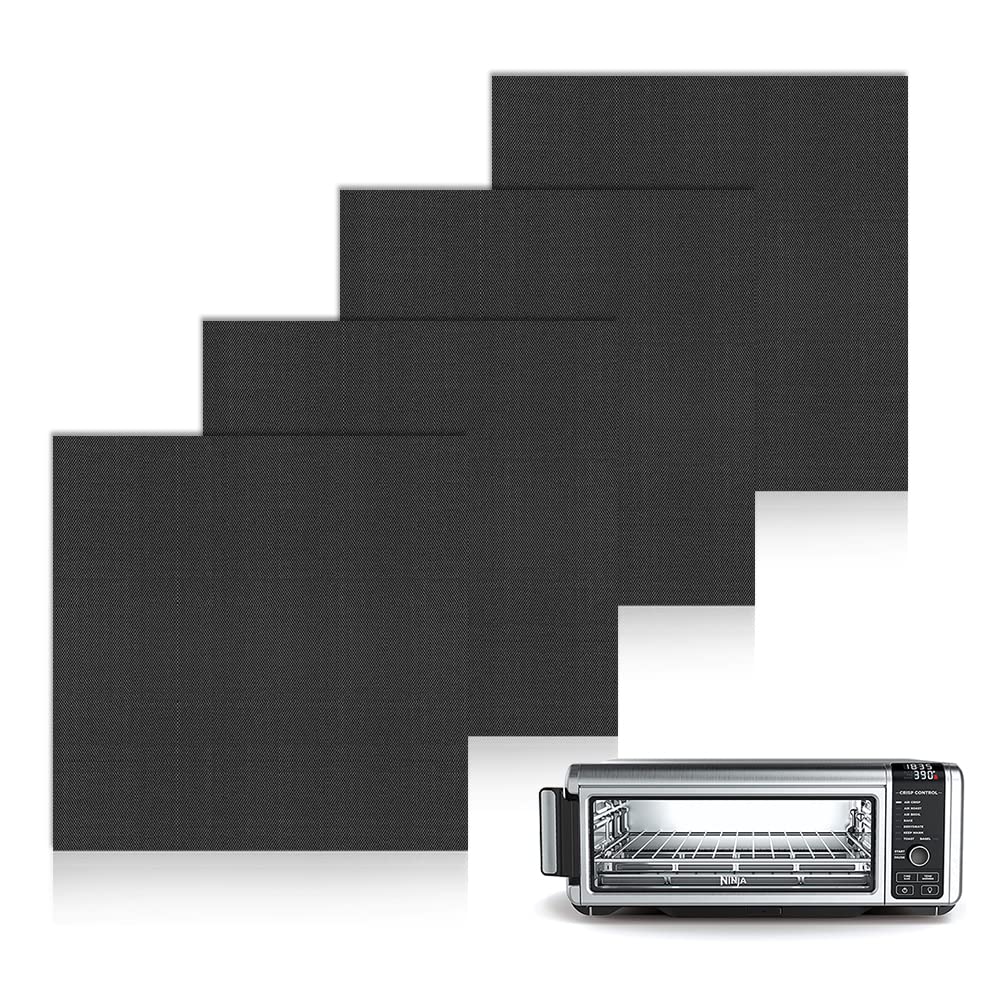 BRIKINTE 4 Pack Air Fryer Liners for Ninja Flip Toaster Oven & Air Fryer,
