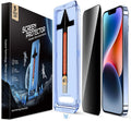 MAGIC JOHN 2 Pack Privacy Glass Screen Protector iPhone 13 13 Pro 14 16e