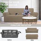 Stretch Sofa Slipcover 1 Piece Couch Cover Protector Jacquard Small Check