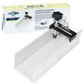 FIRSTINFO H5441 Aluminum Miter Box 9.8" Mitre Box 3 Angle Hand Saw Guide
