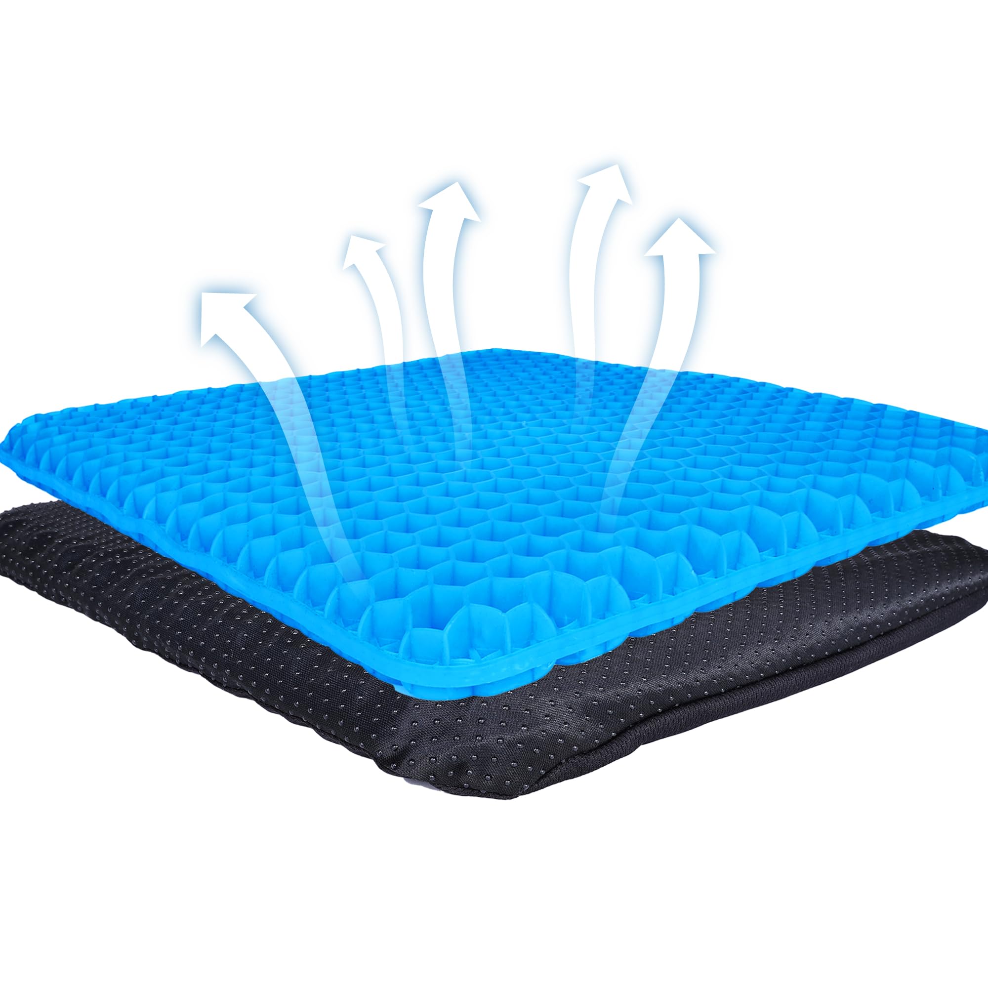 Yimiyaa Gel Seat Cushion, Double Thick Egg Gel Cushion for Pressure Pain Relief,