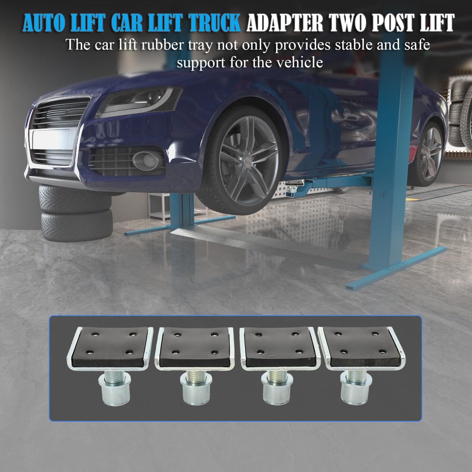 CDZHLTG Auto Lift Adapter, Car Lift Truck Adapter Two Post Lift Vehicle Adapter