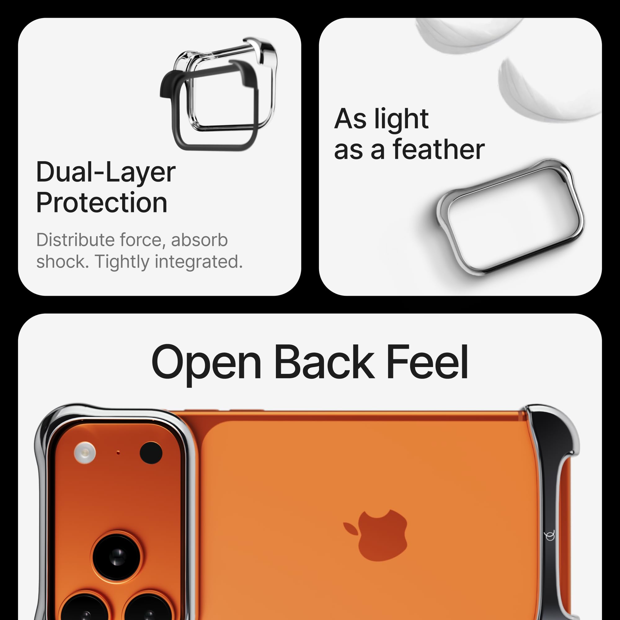 Arc Pulse Compatible with iPhone 17 Pro Max Phone Case (2025), Minimalist