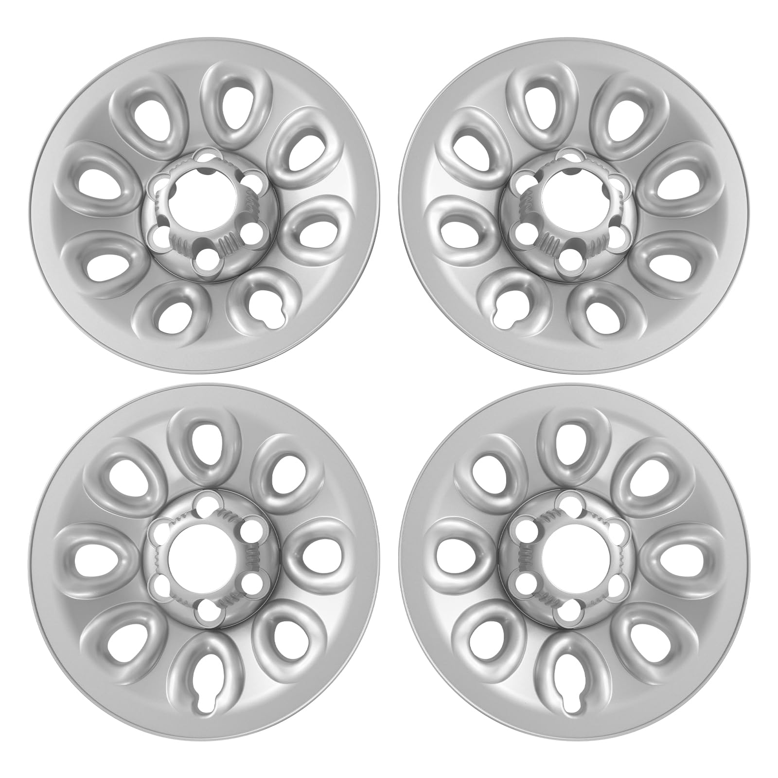 NTINGDE 4 Pcs Hub Caps 17" Hubcaps Wheel Covers Compatible with Chevrolet/GMC