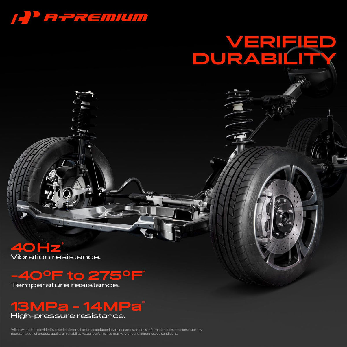 A-Premium Rear Left and Right Side Disc Brake Caliper with Bracket