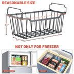 Goovilla Freezer Organizer Bins with Foldable Handle, 8 Pack Stackable Freezer