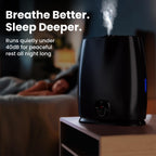 Everlasting Comfort 6L Humidifier Quiet 50HR No Filter Cool Mist Black