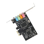 PUSOKEI PCIE Sound Card, 6channel Stereo Desktop Sound Card, 3D Stereo PCIe