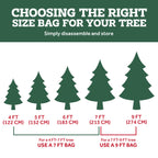 ZOBER 9FT Christmas Tree Storage Bag Waterproof Durable Handles Red