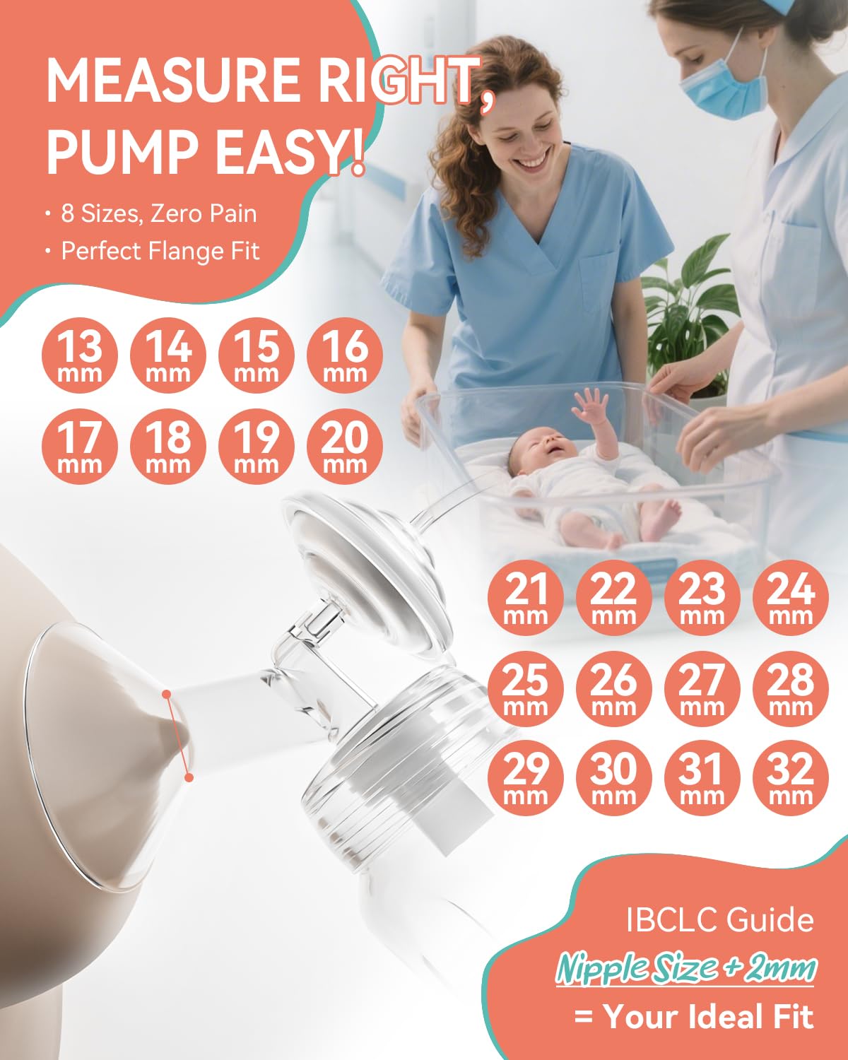 Breast Pump Parts Compatible with Spectra S1,S2,S9 Plus, Replacement Kit for