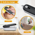 FEPPO Mini Bag Sealer, 2 in 1 Heat Sealer with Cutter, Portable Resealer Machine