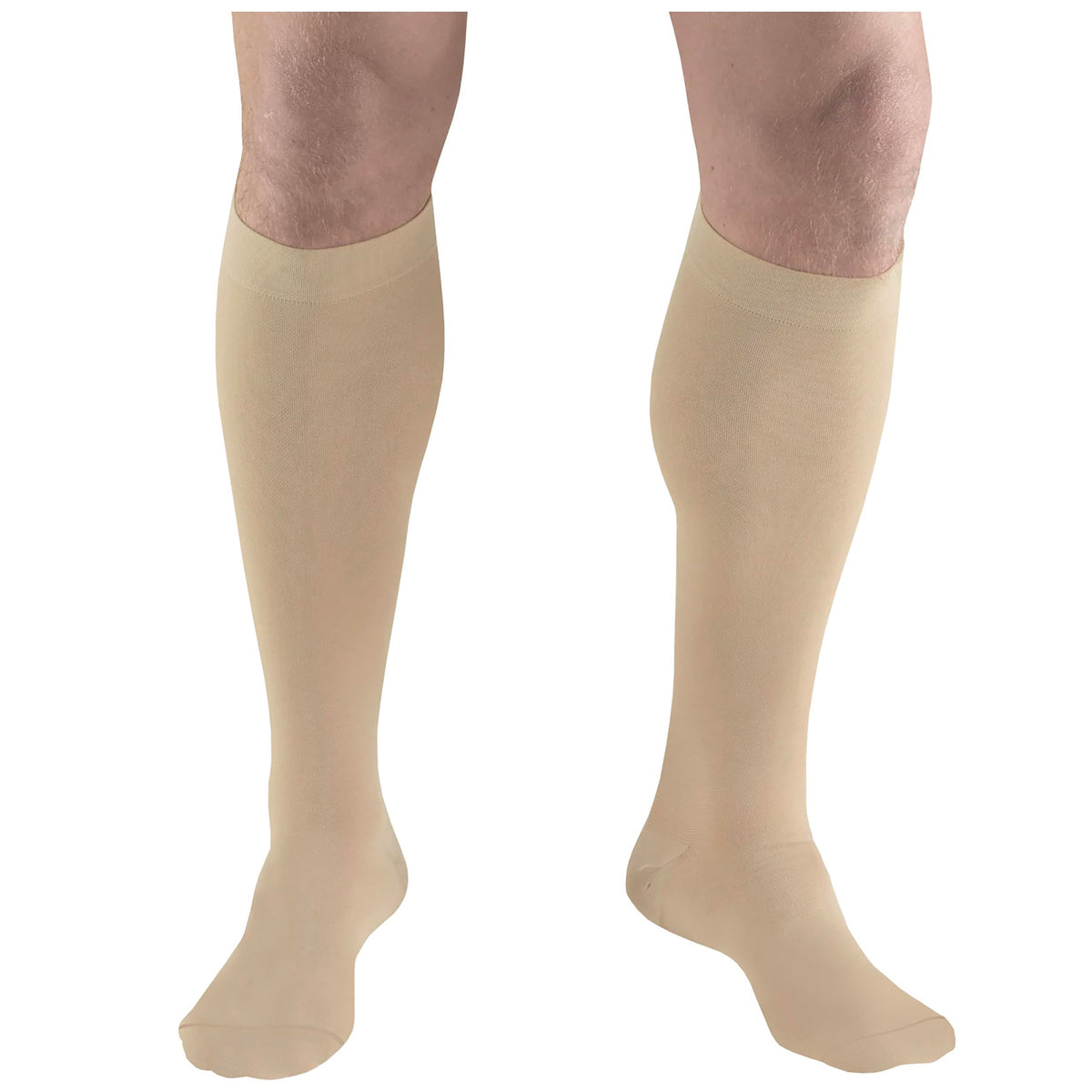 Size Large Short Truform Compression Stockings Knee High 18mmHg Beige