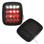X AUTOHAUX 1 Pair LED Bar Tail Lights Square Brake Taillights Stop Turn Signal