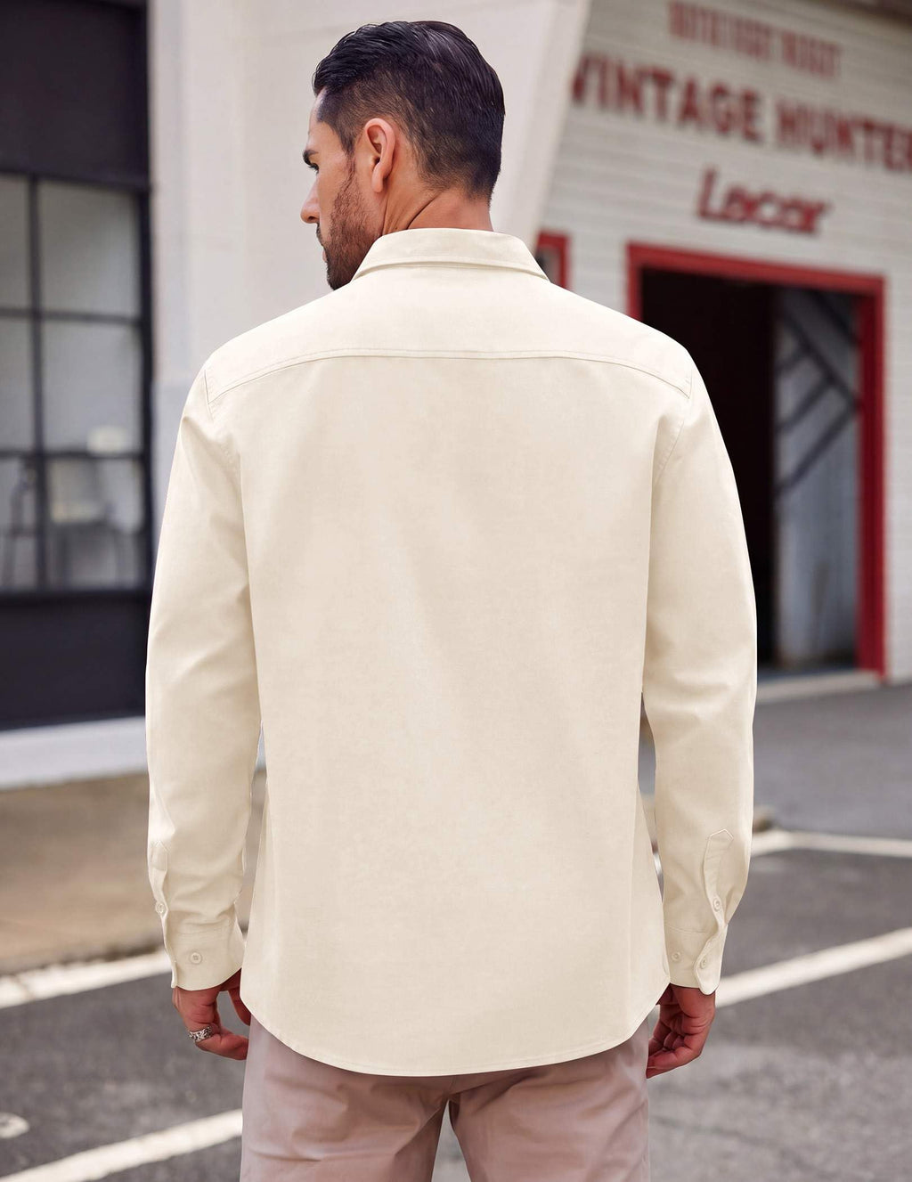 COOFANDY Mens Lightweight Button Down Shirt Jacket Casual Shacket Coat