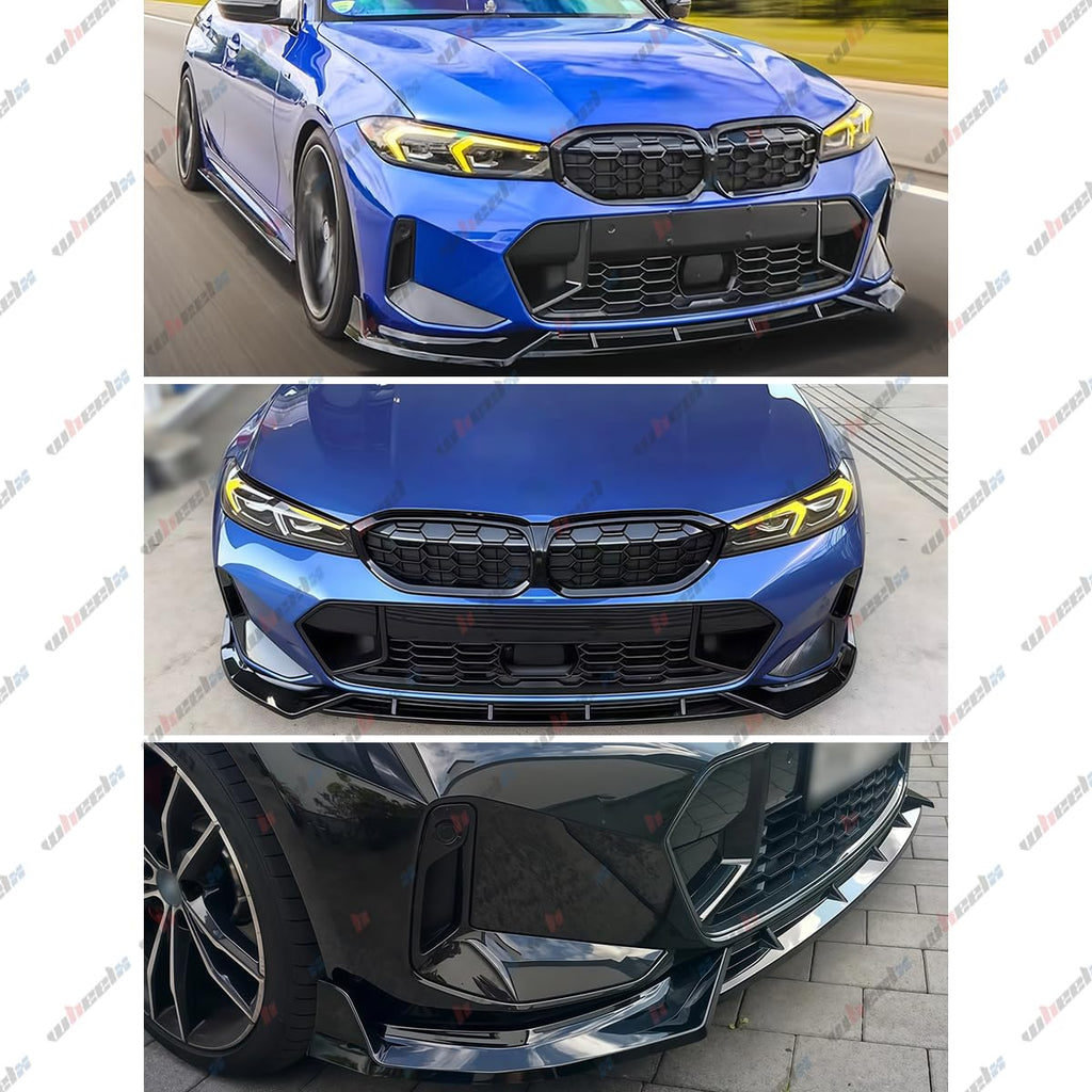 BMW G20 3 Series LCI Front Lip Splitter M Sport 2023-2026 Gloss Black Spoiler
