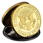 8 Pcs 47th President of The United States Donald Trump Coin Commemorative Never