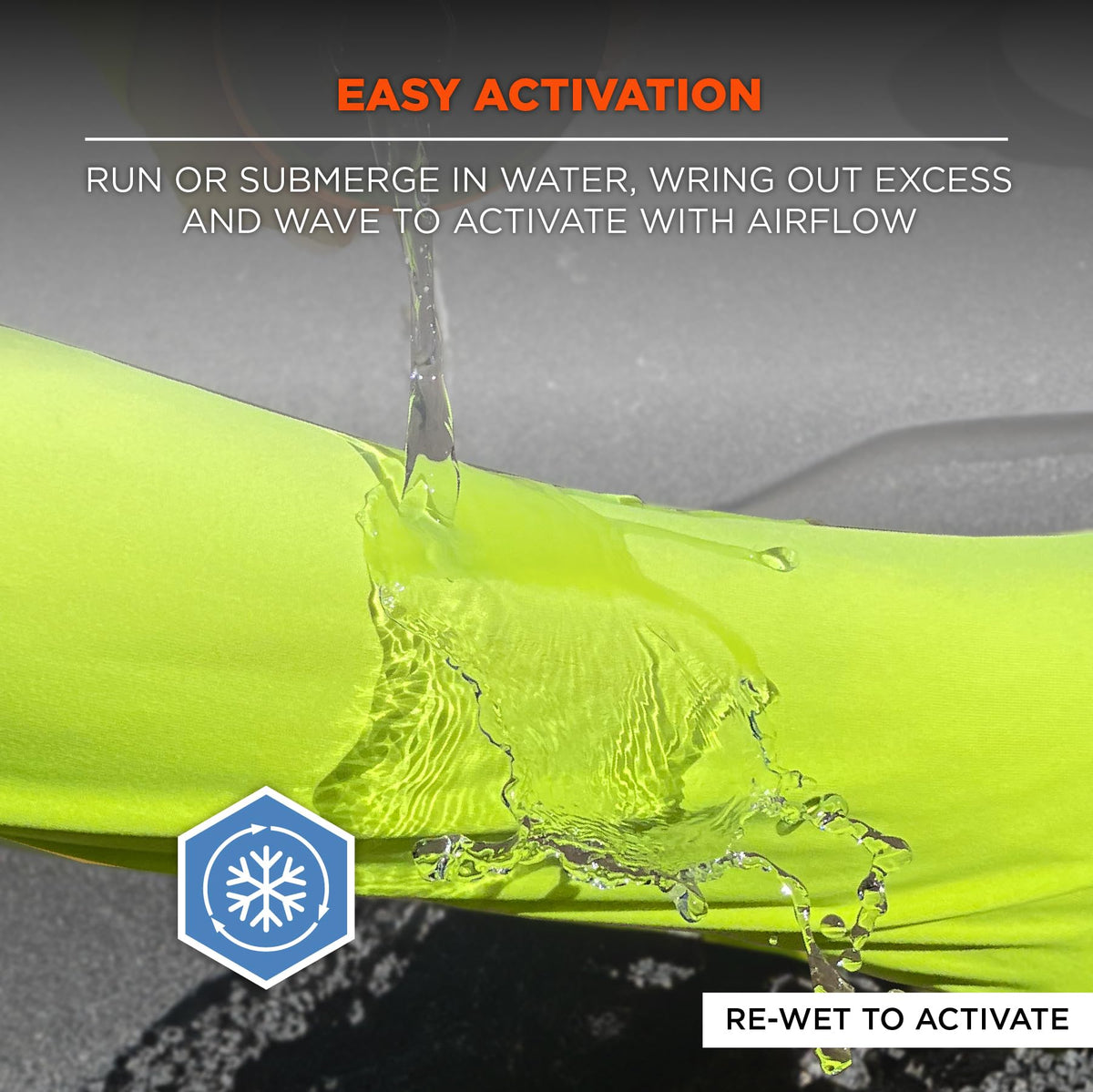 Ergodyne Chill Its 6688 Hi Vis Reflective Shirt, Class 2, Cooling Sun Shirt with