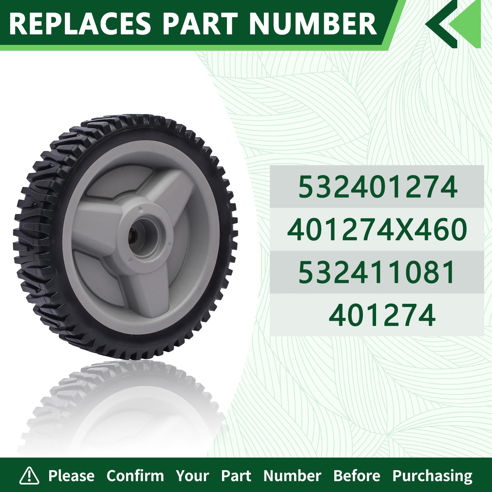 532401274 Front Drive Wheels Fit for Husqvarna AYP Craftsman HU Mower for HU