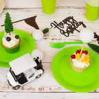 21 Pack Golf Cake Decorations Set with Golf Cart Toy Flag Golf Ball Green Tree,
